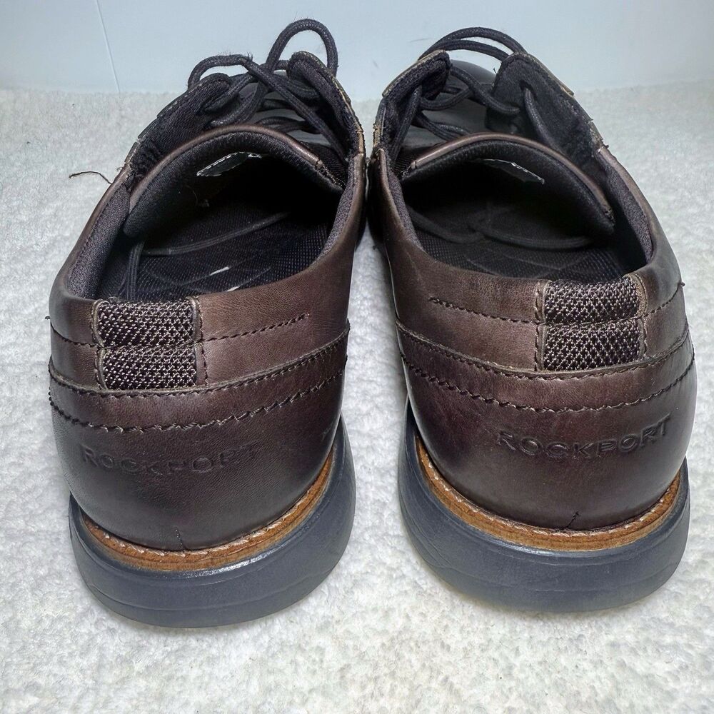 Rockport Total Motion City Plain Toe Men’s Brown Oxfords  Shoes Size 12 - Picture 4 of 8